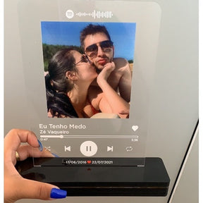 Luminária Romântica Casal Foto Personalizada